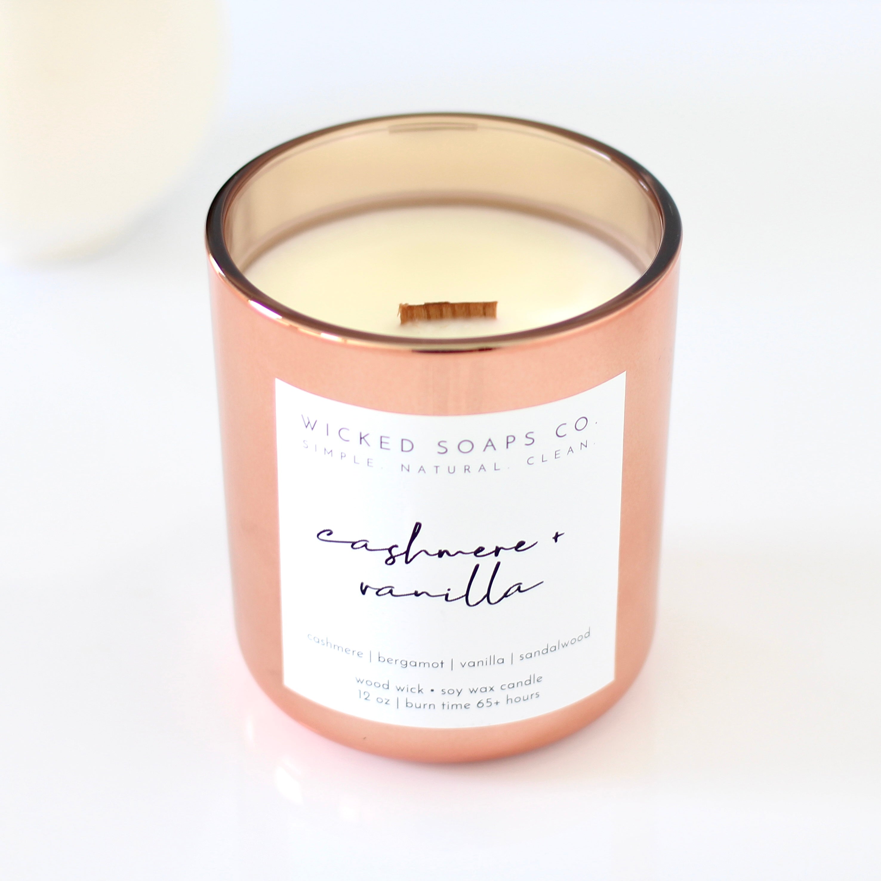 Cocoa Butter Cashmere  Wood Wick Candle - The Local Emporium