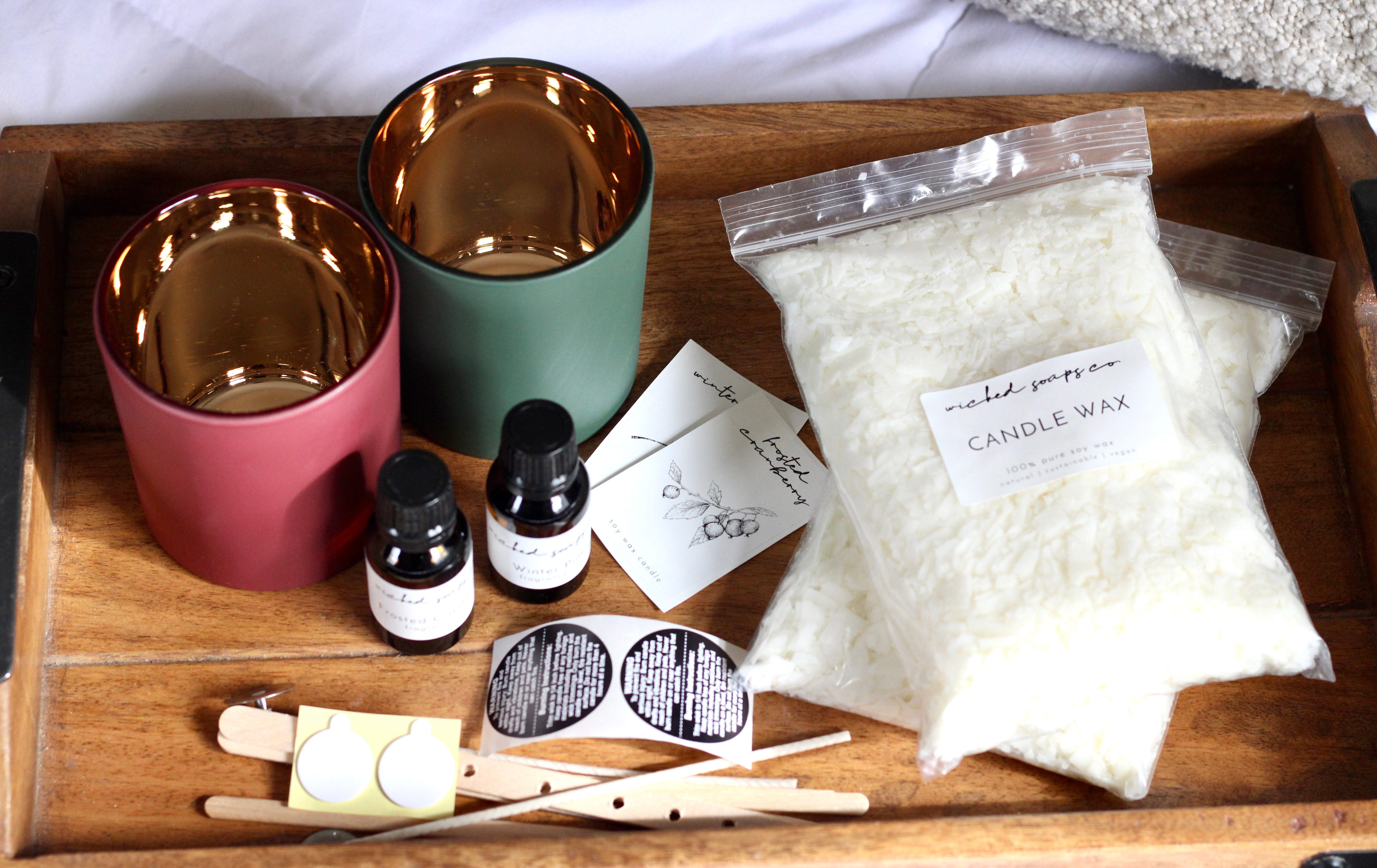 Candle Making Kits with Soy wax and luxury fragrance