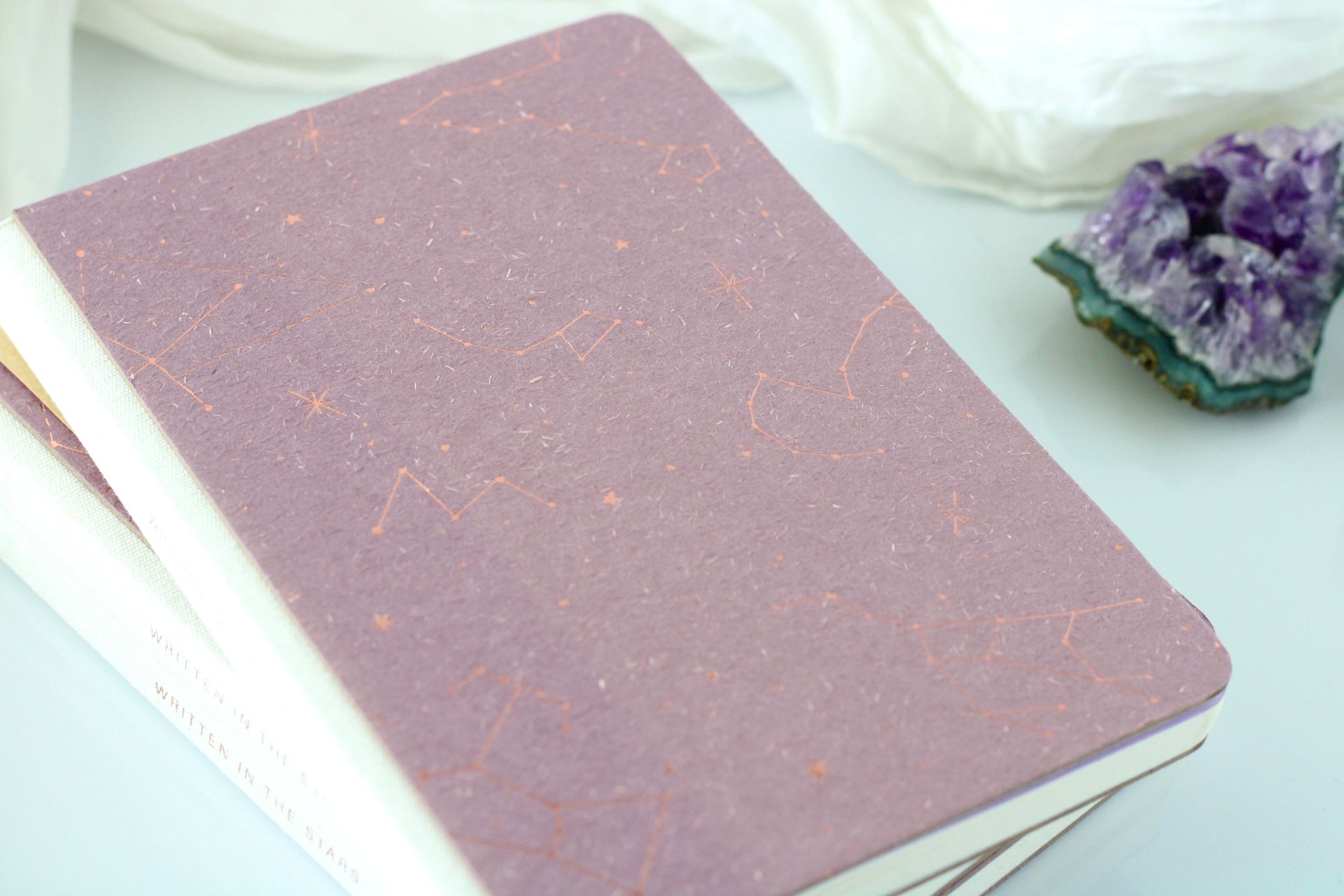 Written in the Stars Canvas Bound Journal | Dot Grid Journal Notebook