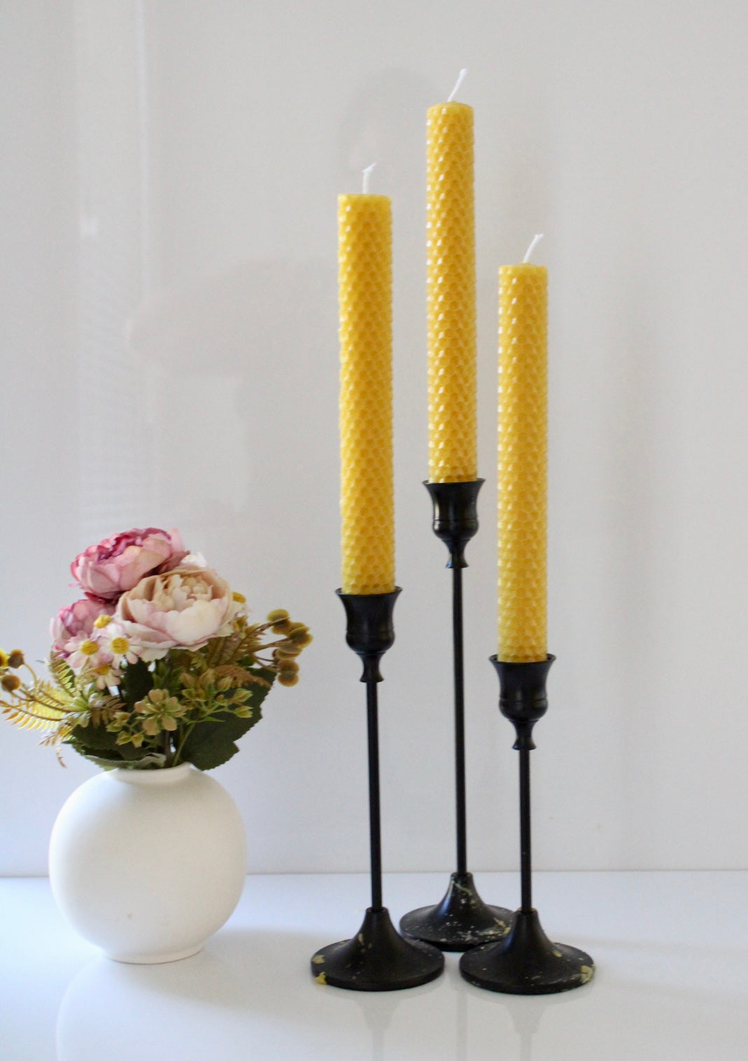 Beeswax Taper Candles