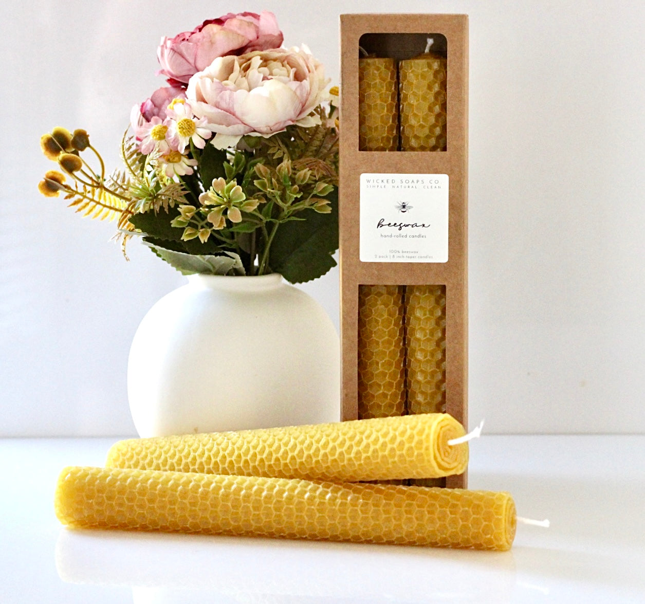 Beeswax Taper Candles