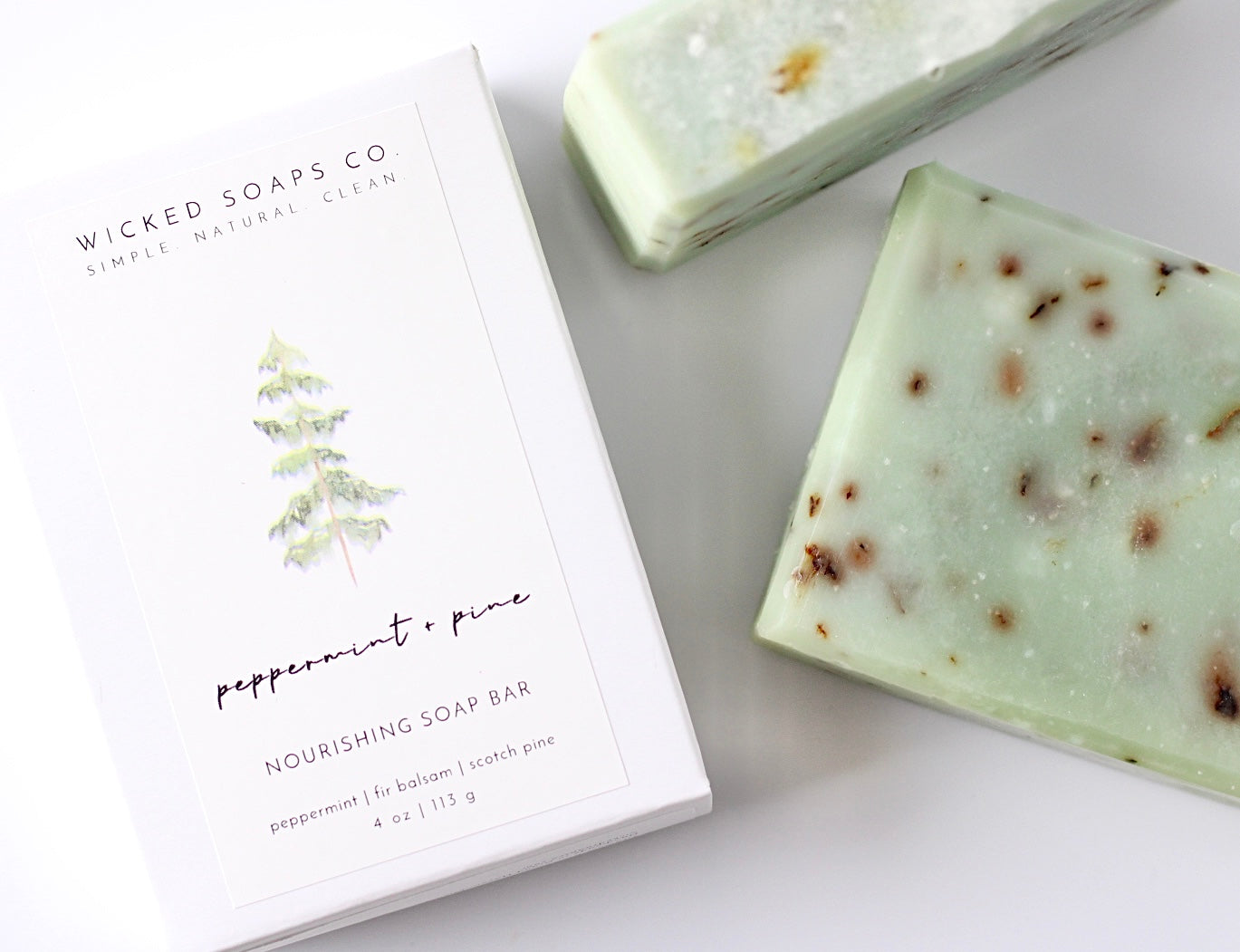 Peppermint + Pine Nourishing Soap Bar